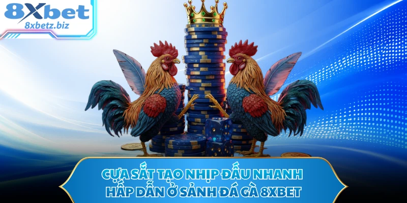 Cựa sắt tạo nhịp đấu nhanh hấp dẫn ở sảnh đá gà 8XBET