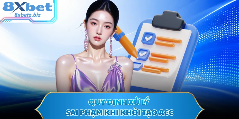 Quy định xử lý sai phạm khi khởi tạo acc